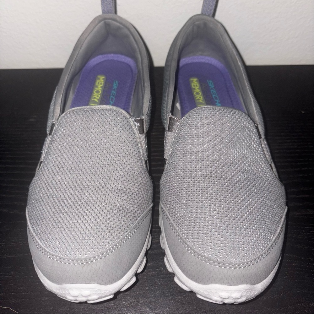 Skechers Womens Memory Foam EZ Flex 2 Good Cheer Sneaker - Picture 3 of 8